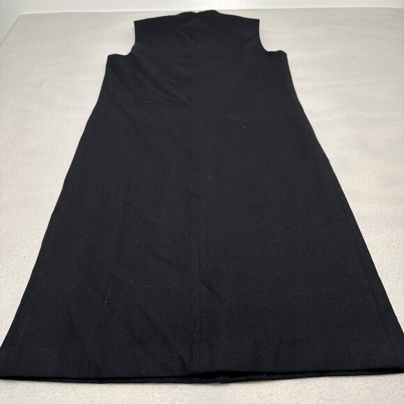 Harve Benard Vintage 98% Wool Black Sleeveless Knee Length Career Dress Size 6 - Picture 8 of 9
